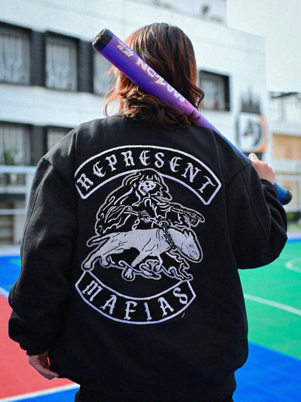 Black Varsity Jacket For Sale