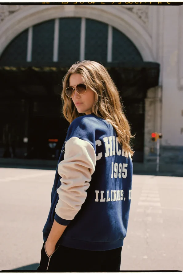 Navy Varsity Jacket