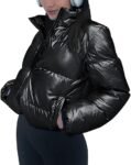 Love Moschino Metallic Square Puffer Jacket