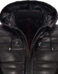 Leather Puffer Jacket