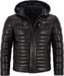 Leather Puffer Jacket