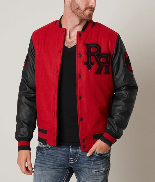 Varsity Jacket Red And Black