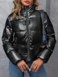 Love Moschino Metallic Square Puffer Jacket