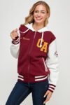 Varsity Jacket With Hood