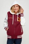 Varsity Jacket With Hood