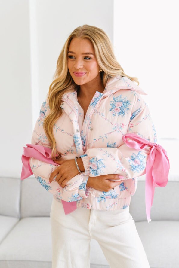 Floral Puffer Jacket