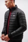 Black Puffer Bomber Jacket