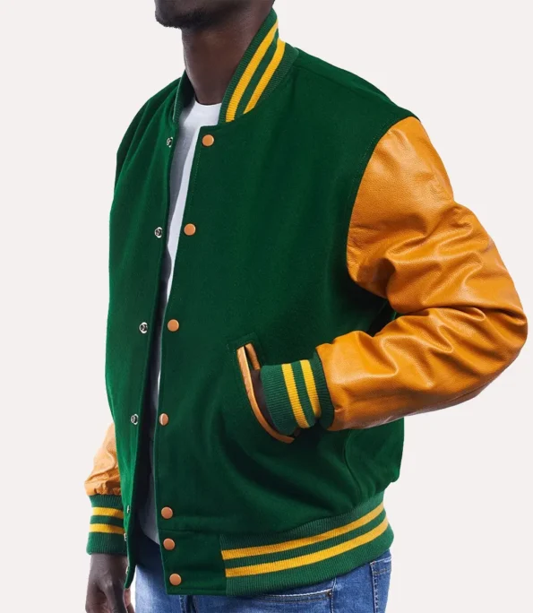 Green And Yellow Varsity Jacket