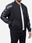 Black On Black Varsity Jacket
