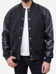Black On Black Varsity Jacket