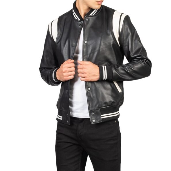 Men Leather Varsity Jacket