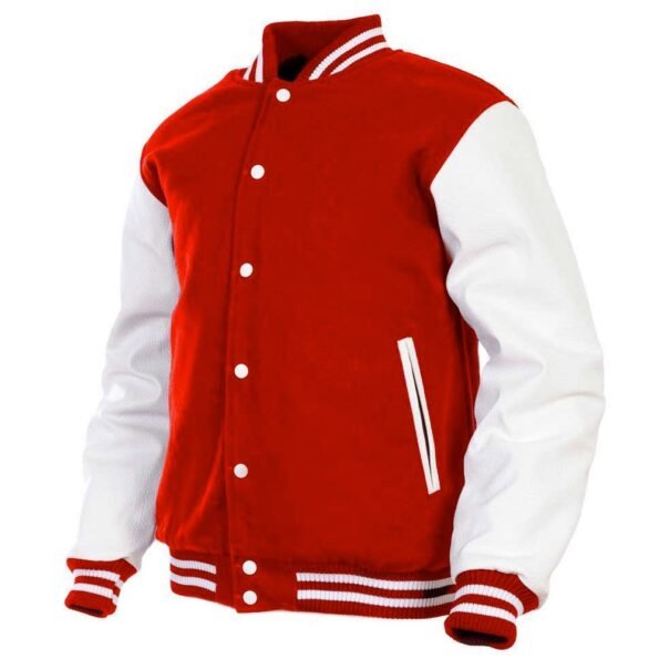 White Red Varsity Jackets