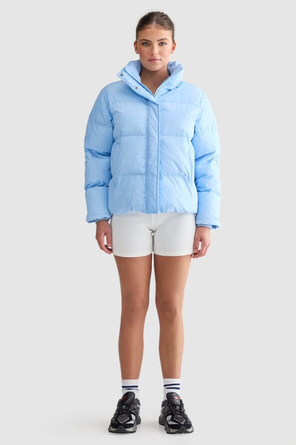 Pale Blue Puffer Jacket