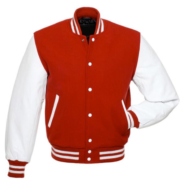 White Red Varsity Jackets
