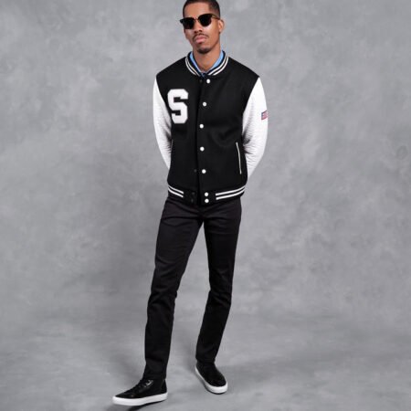 Black And White Varsity Jacket