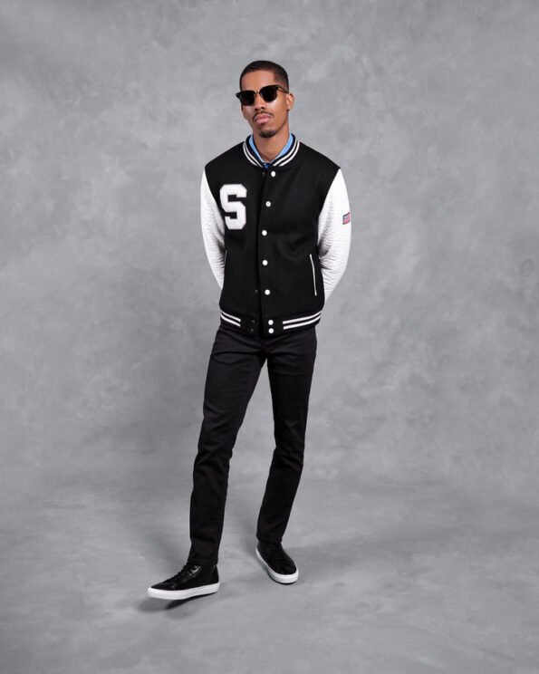 Black And White Varsity Jacket