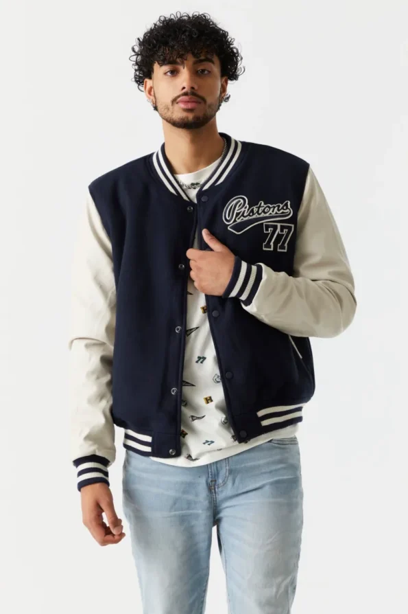 Pistons Varsity Jacket