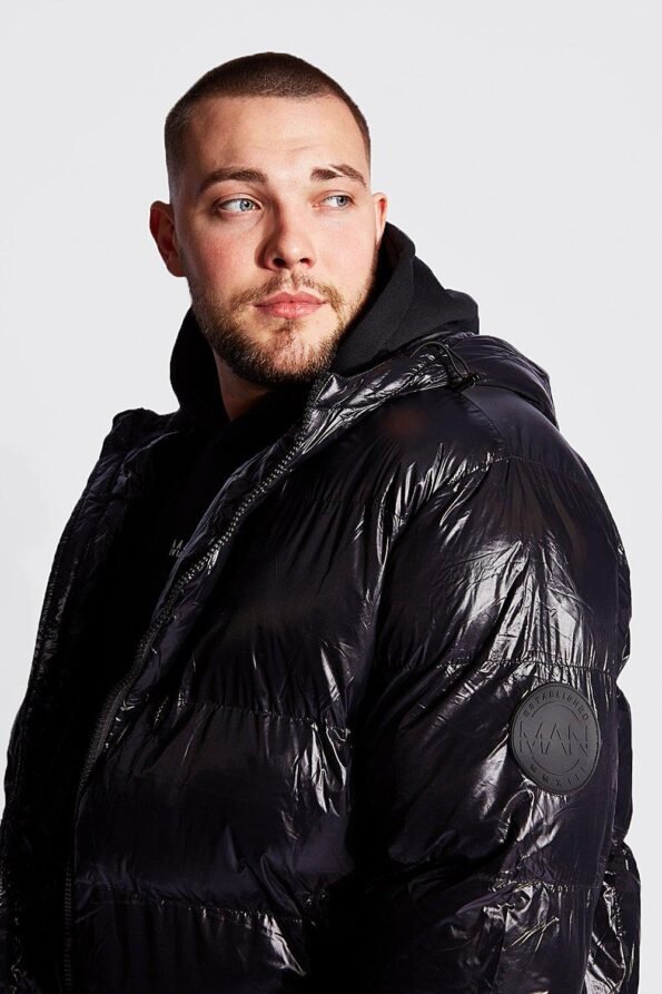 Wet Look Puffer Jacket