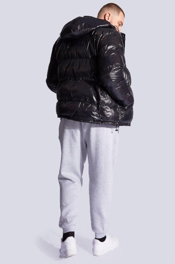 Wet Look Puffer Jacket