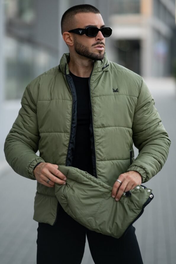 Olive Puffer Jacket