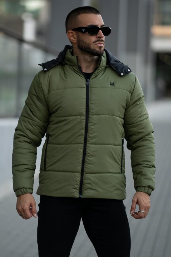 Olive Puffer Jacket