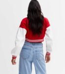 Red White Varsity Jacket Women