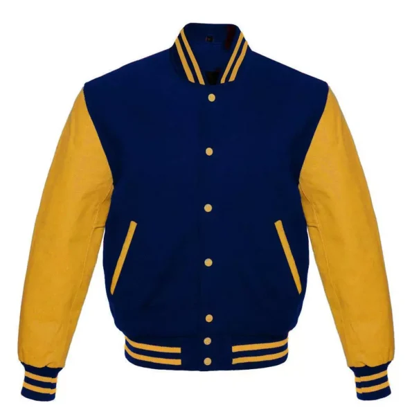 Yellow Blue Varsity Jacket