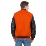 Black And Orange Varsity Jacket