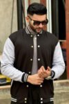 Black And Gray Varsity Jacket