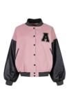 Black And Pink Varsity Jacket