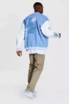 Light Mens Blue Varsity Jackets