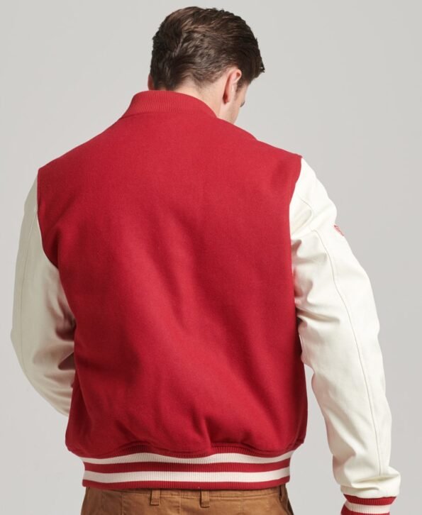 Red Varsity Jackets Men's