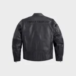 Vintage black leather riding jacket