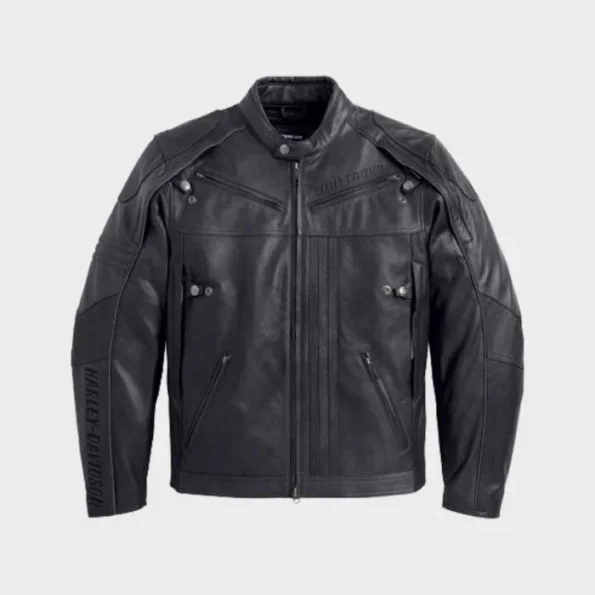 Black Cafe London Motorcycle Leather Jacket